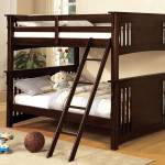SPRING CREEK Full/Full Bunk Bed in Dark Walnut Finish 